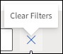 Clear Filters X button